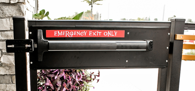 emergency push bar installation in Martinez